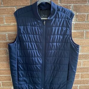 Marc Anthony Puffer Vest - Men's Large - Navy
